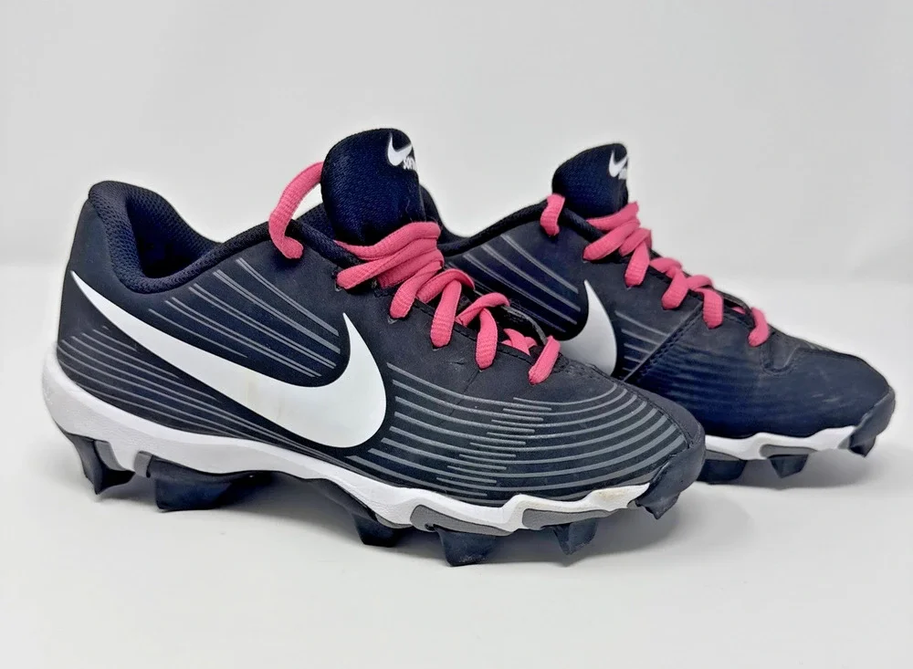 Nike Youth Kids Black/White Softball Cleats Keystone cleats AO7938-009 Size 3Y